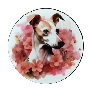 Whippet Round Coaster Floral