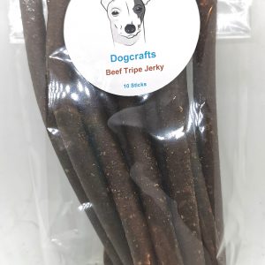 Beef Tripe Jerky Sticks (packed 10) Dog Treat