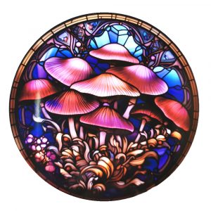 Pink Mushrooms Coaster