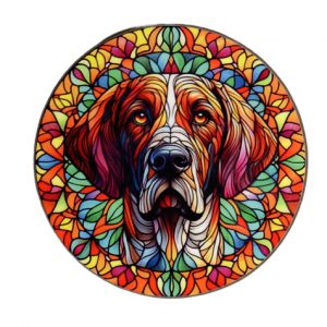 Pointer Stained Glass Effect Coaster
