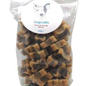 Duck & Orange Bones 100g Dog Treat