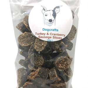 Turkey & Cranberry Sausage Slices Dog Treat