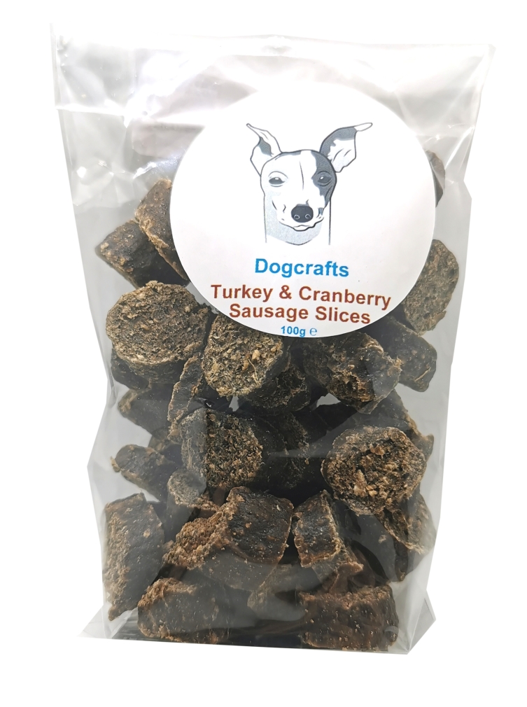 Turkey & Cranberry Sausage Slices Dog Treat