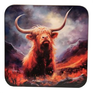 Mighty Highland Cow Coaster
