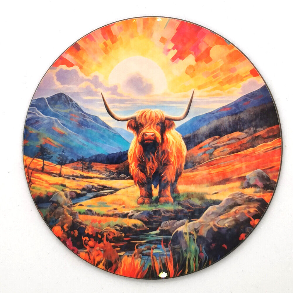 Highland Cow Coaster