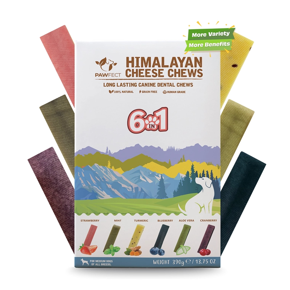 Himalayan Yak Bar 6 Variety Pack Dog Treats