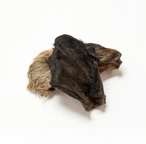 Cow Ears Large with Fur (each) Dog Treat