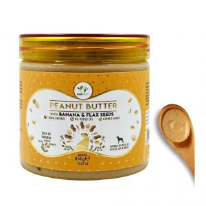 Banana & Flax Seeds Peanut Butter Xylitol FREE  Dog Treat
