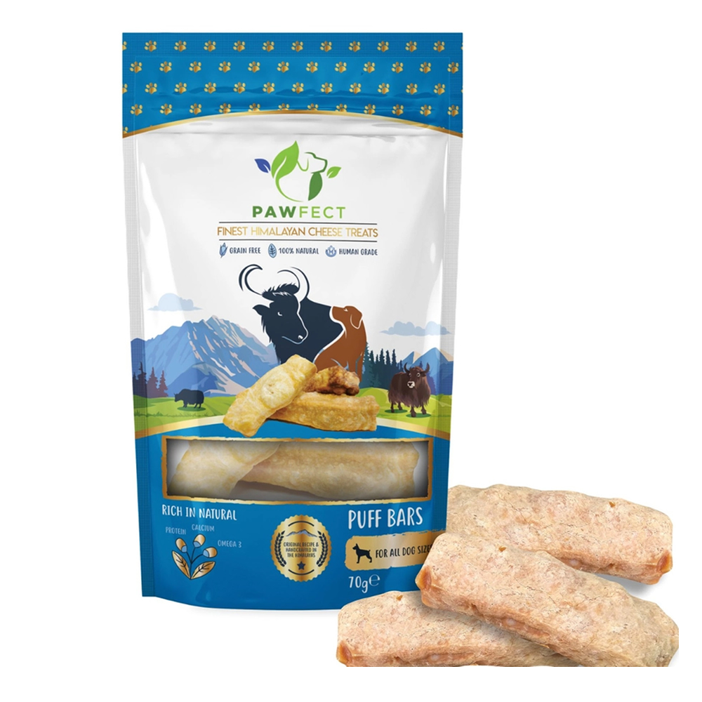 Himalayan Cheese Puffed Bars Dog Treat