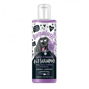 4 in 1 Lavender & Camomile Calming Dog Shampoo by Bugalugs 250ml