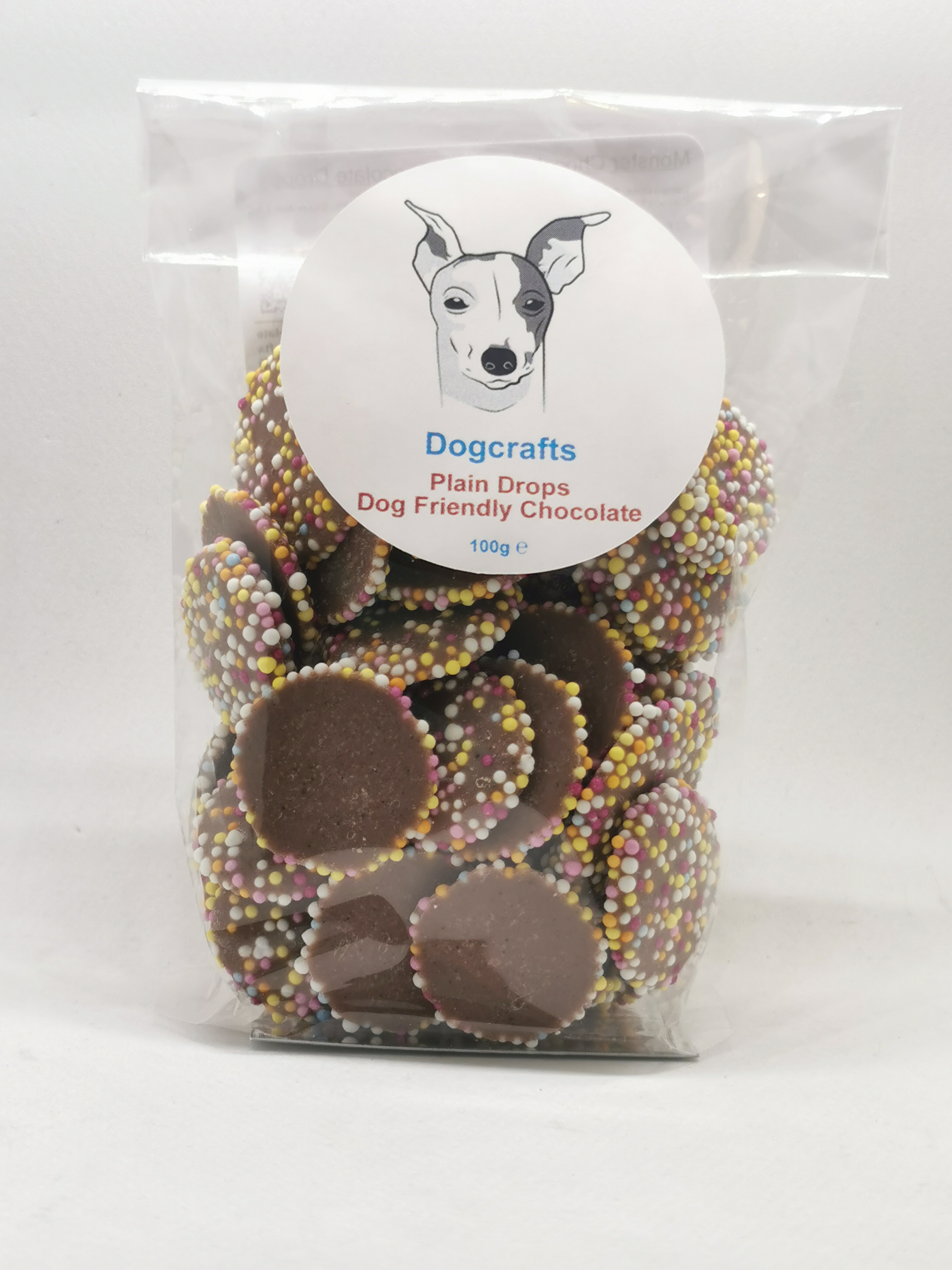 Plain Doggy Chocolate Drops 100g Dog Treat