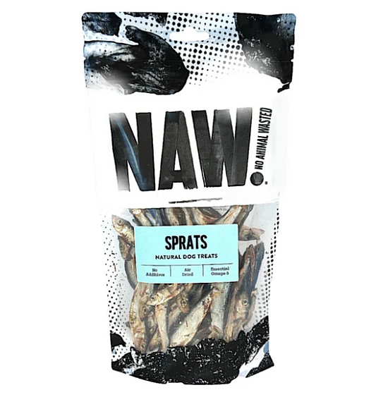 Whole Sprats Low Fat Omega 3 100g Bag Dog Treat