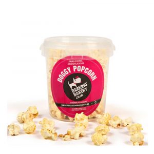 Dog Cheese Popcorn Tub 55g Barking Bakery