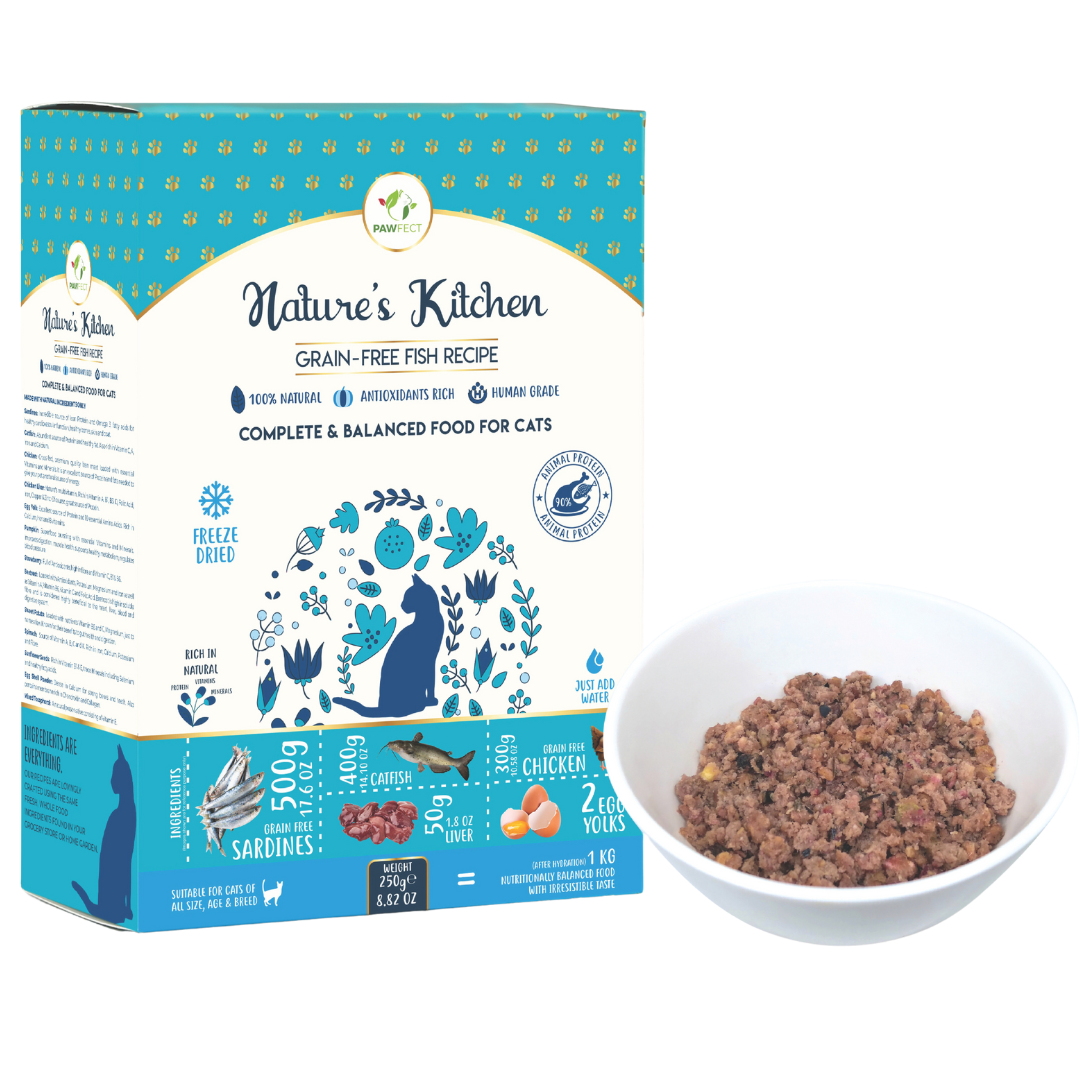Nature's Kitchen Grain Free Fish Recipe Freeze Dried Cat Food